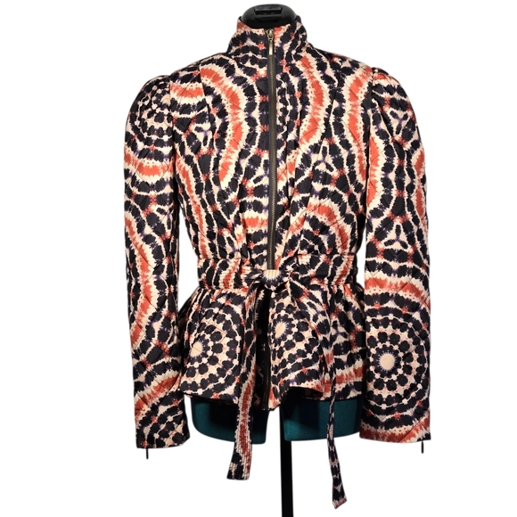 Marie Oliver Raven Quilted Peplum Puffer Jacket Size Small New With Tag - Picture 4 of 13